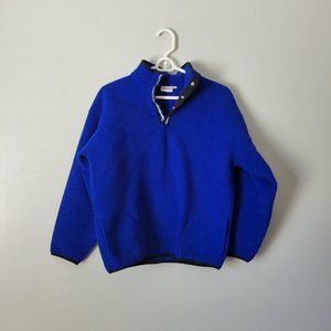 VOLVO BLUE FLEECE JACKET PULLOVER W/ POCKETS Unisex Kids Boy's Size XL Pre-owned